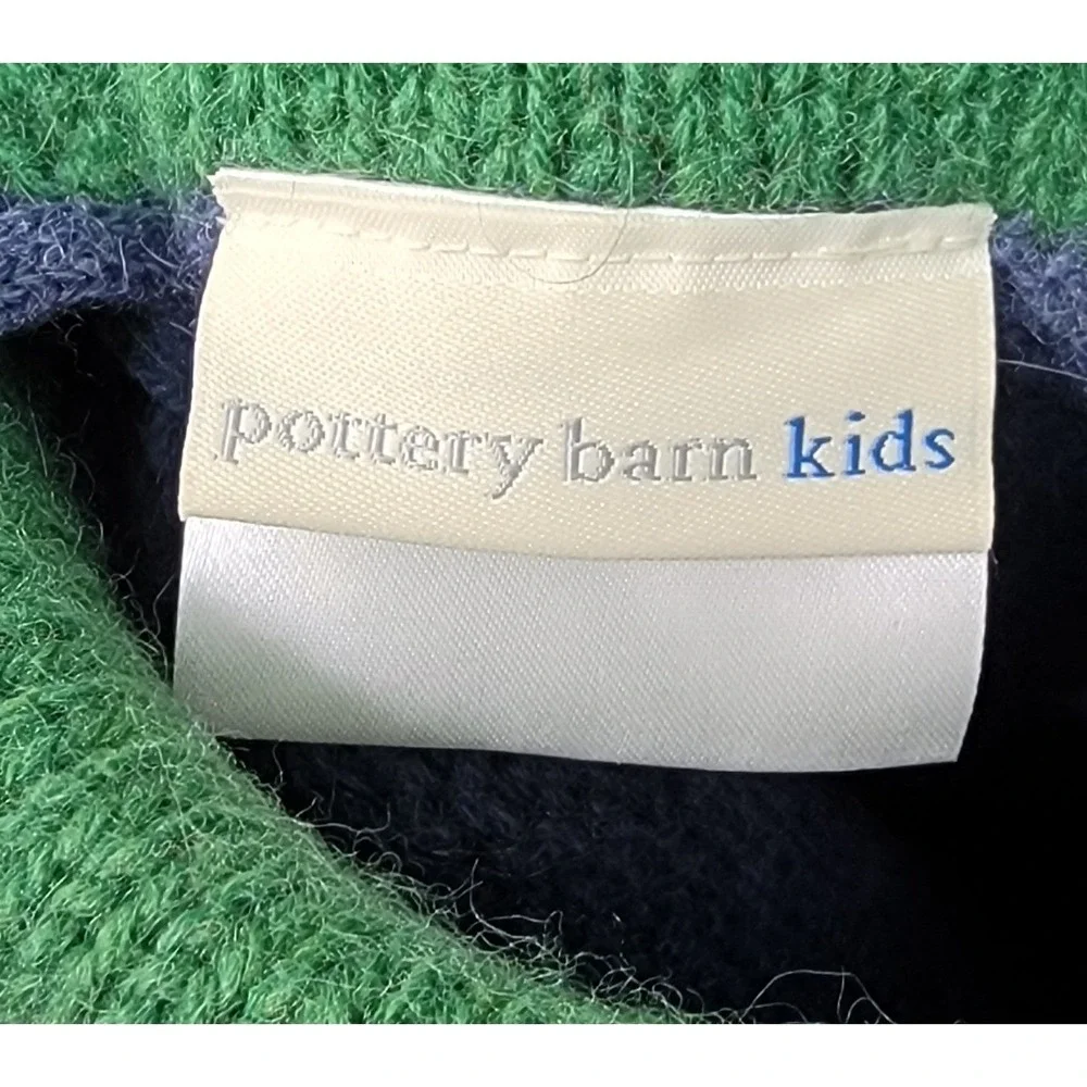Pottery Barn Kids‎ Christmas Stockings Snowman Wool Fair Isle Long Knit Snow